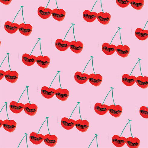 Bouffants and Broken Hearts Cherry Lash Wii Remote Controller Skin